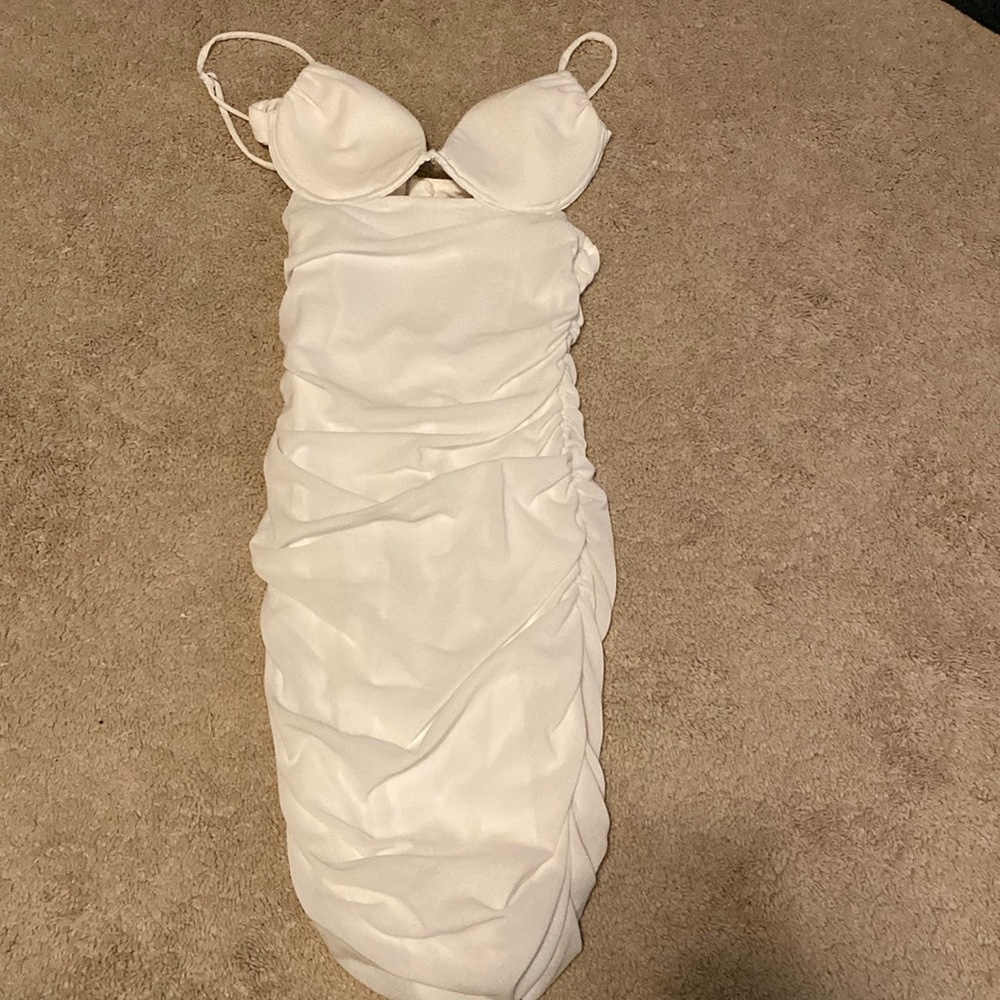 White mini dress
